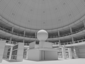 library Model 3D