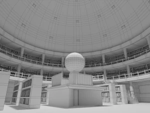 library 3D Model