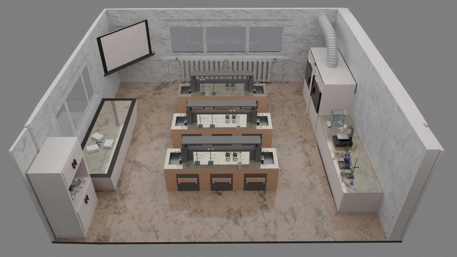 laboratory 3D Model .c4d .max .obj .3ds .fbx .stl .blend 