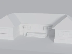 Haus Low-Poly 3D Modell