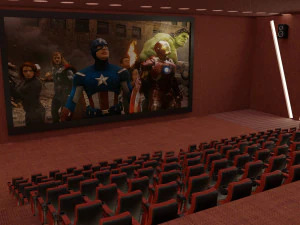 映画館 3Dモデル