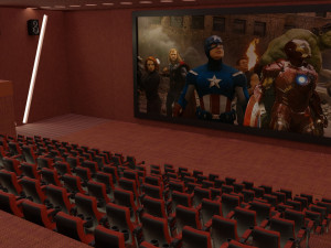 movie theater 3D Model