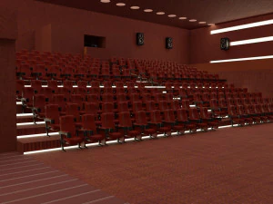 movie theater 3D Model