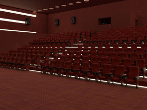 movie theater 3D Model