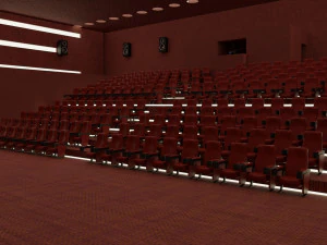 movie theater 3D Model