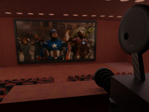 movie theater 3D Model