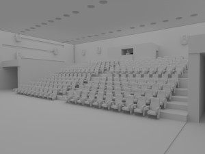 movie theater 3D Model