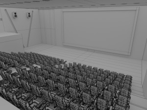movie theater 3D Model
