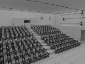 movie theater 3D Model