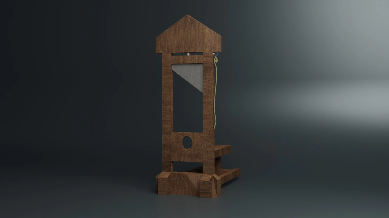 guillotine 3D Model .c4d .max .obj .3ds .fbx .stl .blend 
