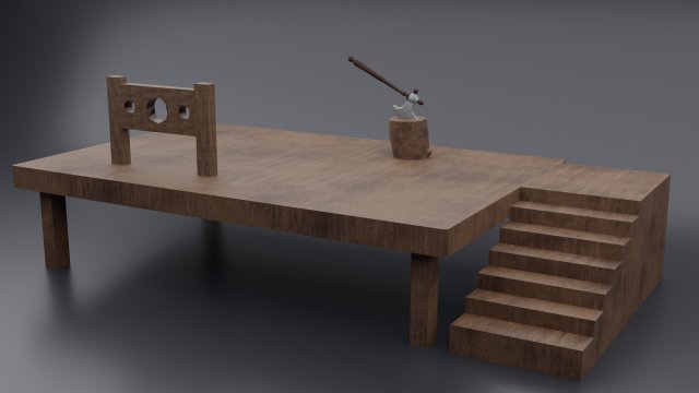 hangman board Modelo 3D .c4d .max .obj .3ds .fbx .stl .blend 