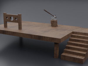 hangman board 3D Model