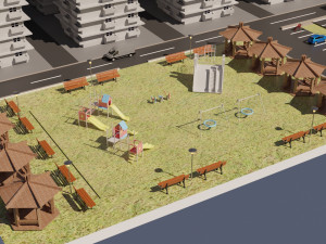 buildings Modèle 3D