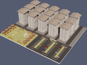 buildings Modèle 3D