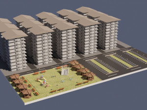 buildings Modèle 3D