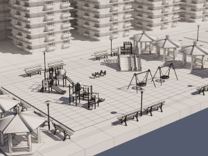 buildings Modèle 3D