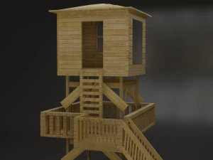 cabana de salva-vidas Modelo 3D