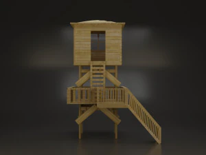 cabana de salva-vidas Modelo 3D