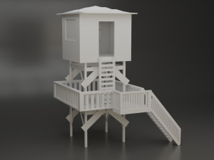lifeguard hut 3D Модель