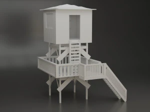 cabana de salva-vidas Modelo 3D