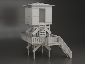 lifeguard hut 3D Модель