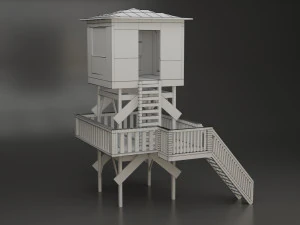 cabana de salva-vidas Modelo 3D
