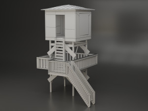 lifeguard hut 3D Модель