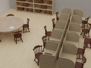 study room Model 3D
