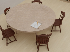 study room Model 3D