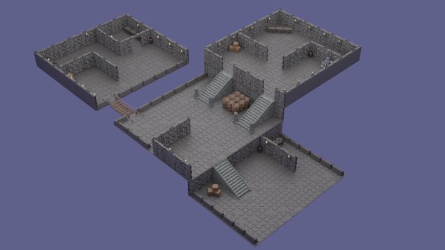 game map low-poly Modelo 3D .c4d .max .obj .3ds .fbx .stl .blend 