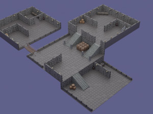 game map low-poly 3D Model