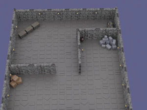 mapa do jogo low-poly Modelo 3D