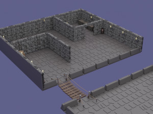 game map low-poly Modelo 3D