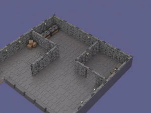 mapa do jogo low-poly Modelo 3D