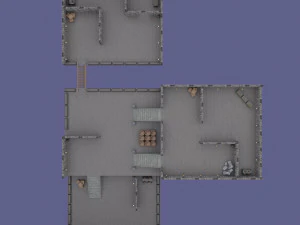 mapa do jogo low-poly Modelo 3D