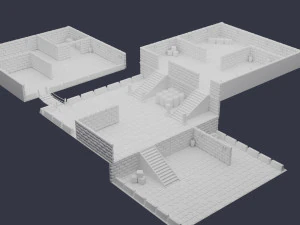 mapa do jogo low-poly Modelo 3D