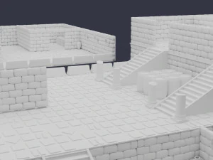 mapa do jogo low-poly Modelo 3D