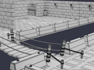 mapa do jogo low-poly Modelo 3D