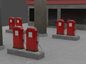 petrol station 3D Model