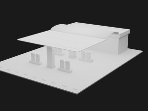 petrol station Modelo 3D
