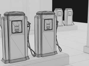 petrol station Modelo 3D