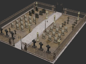 graveyard-cemetery 3D Model