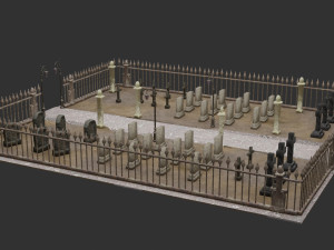 graveyard-cemetery 3D Model
