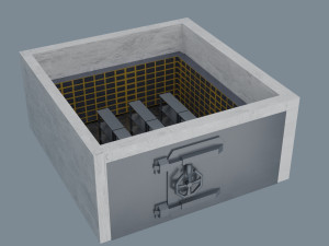 bank vault 3D Model
