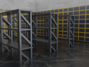 bank vault 3D Model