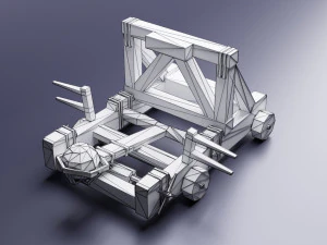 catapulta Modello 3D
