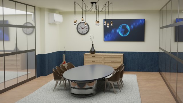 office Modello 3D .c4d .max .obj .3ds .fbx .stl .blend 