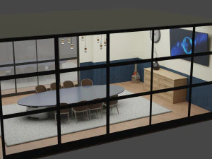 escrit&oacute;rio Modelo 3D