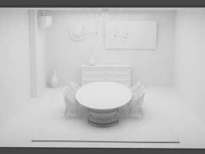 escrit&oacute;rio Modelo 3D