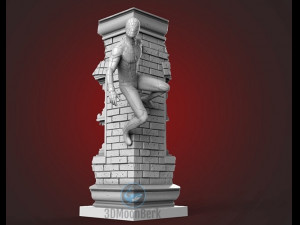 spider-man wall 3D Print Model